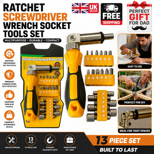 13pc ratchet screwdriver - ratchet,