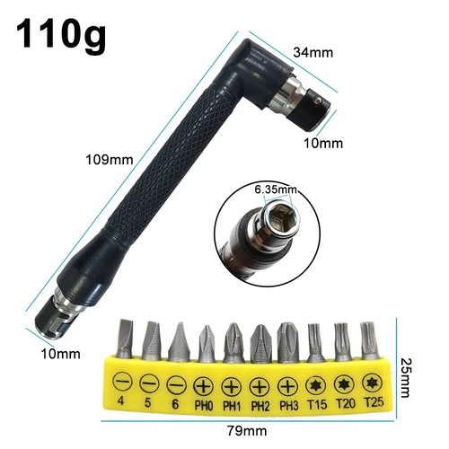 Angled screwdriver bit - angled,