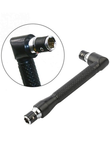 Angled screwdriver bit - angled, holder