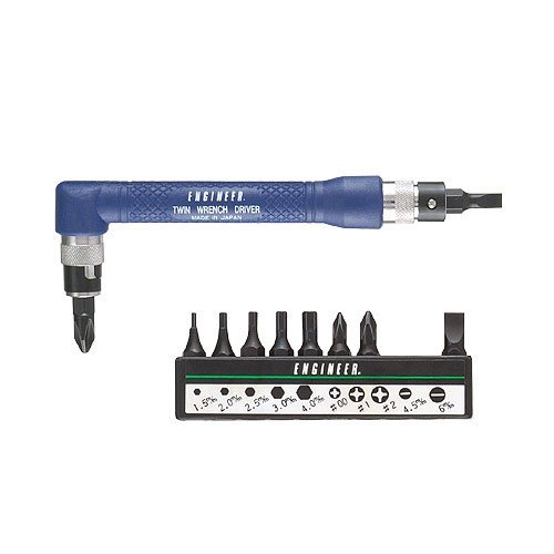 Twin wrench screwdriver - screwdriver, double